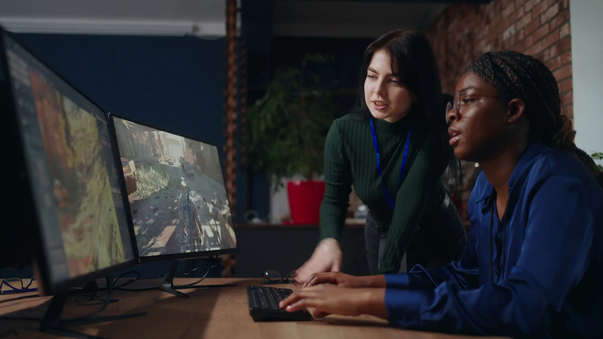 Creative team collaborating on a project
