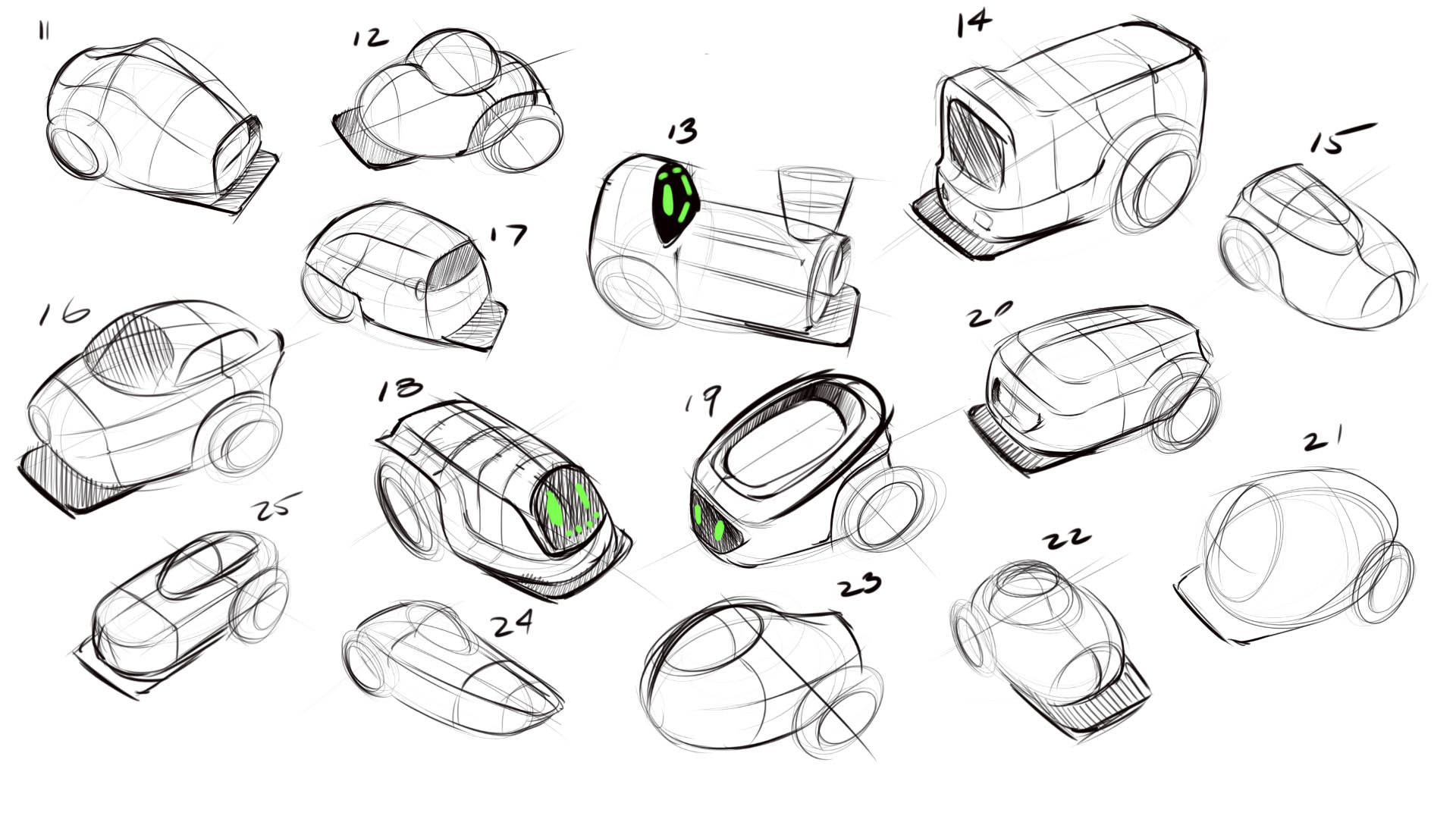 DoodleBot design sketches