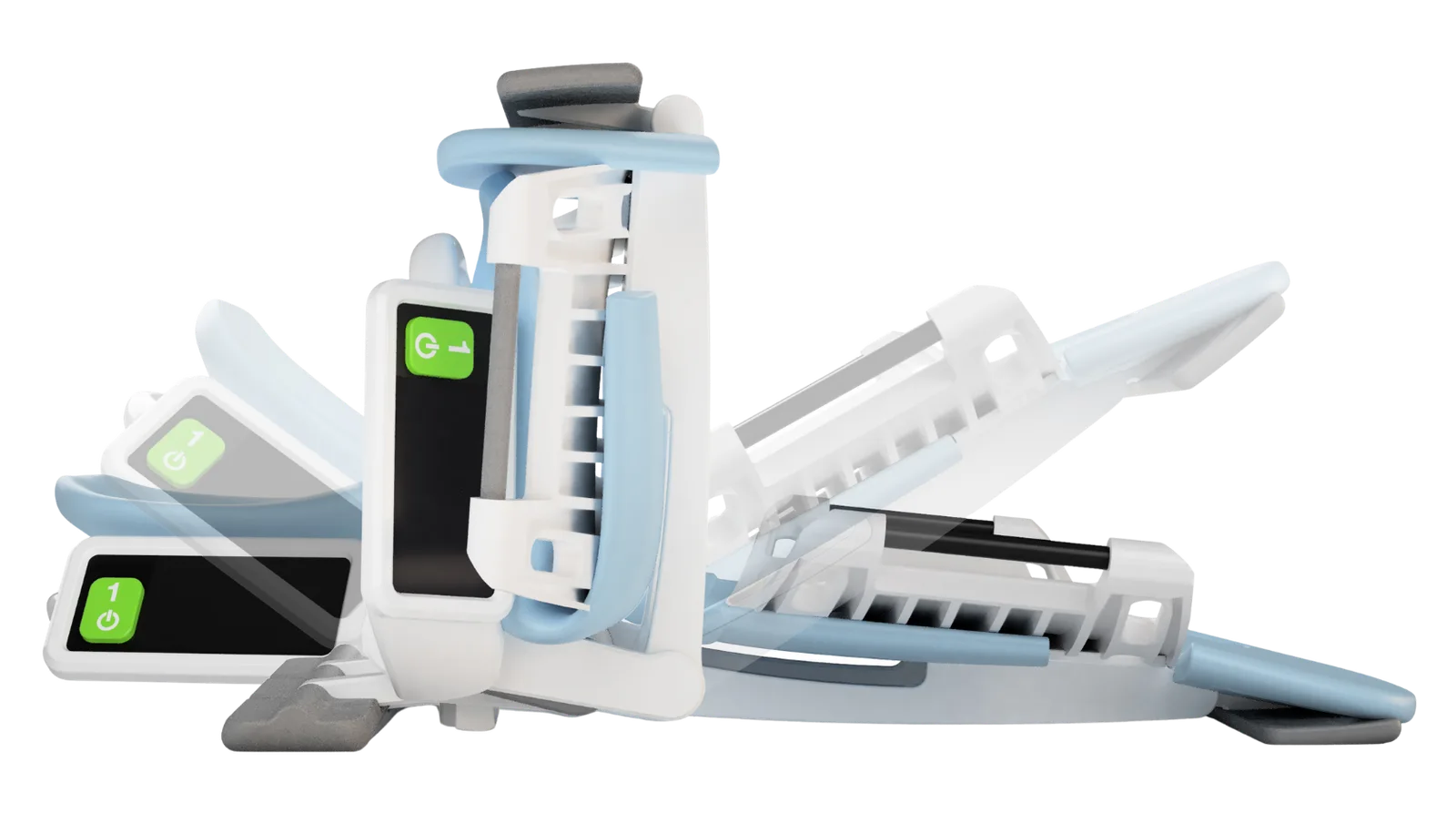 ELEGARD device family shown stacked, highlighting the control interface