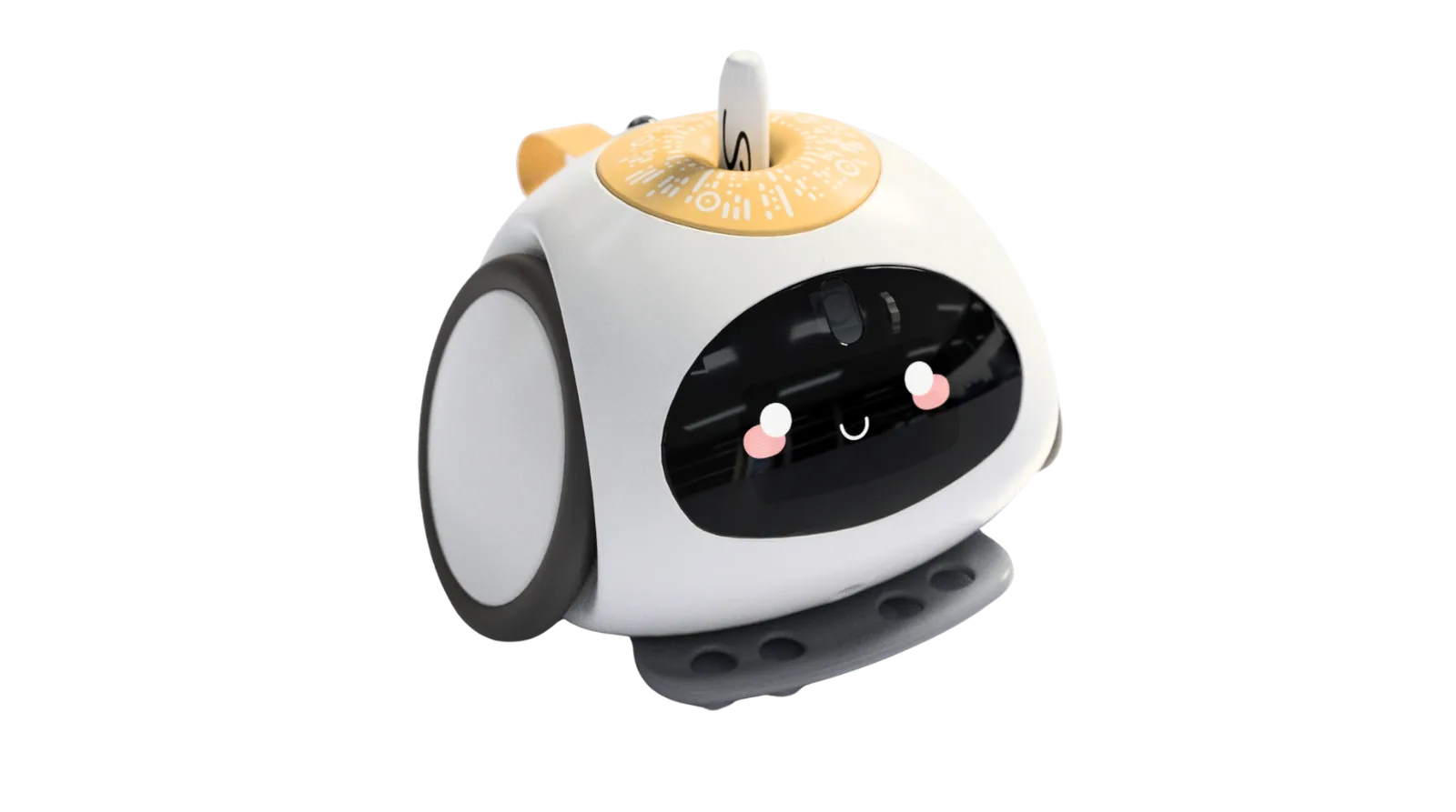 Companion robot with an expressive camera face and playful form