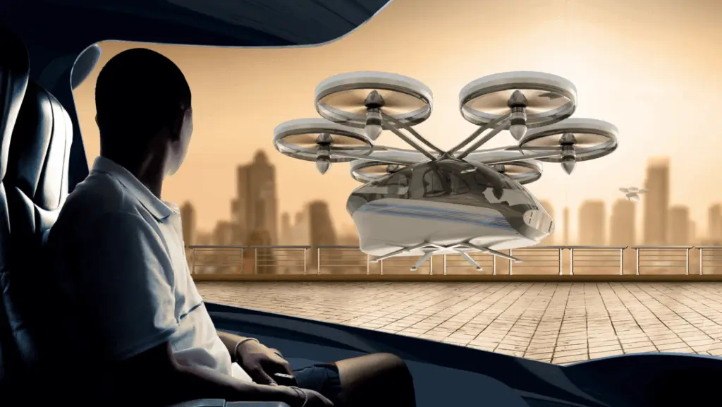 UAM advanced concept visualization of an air taxi for ENO
